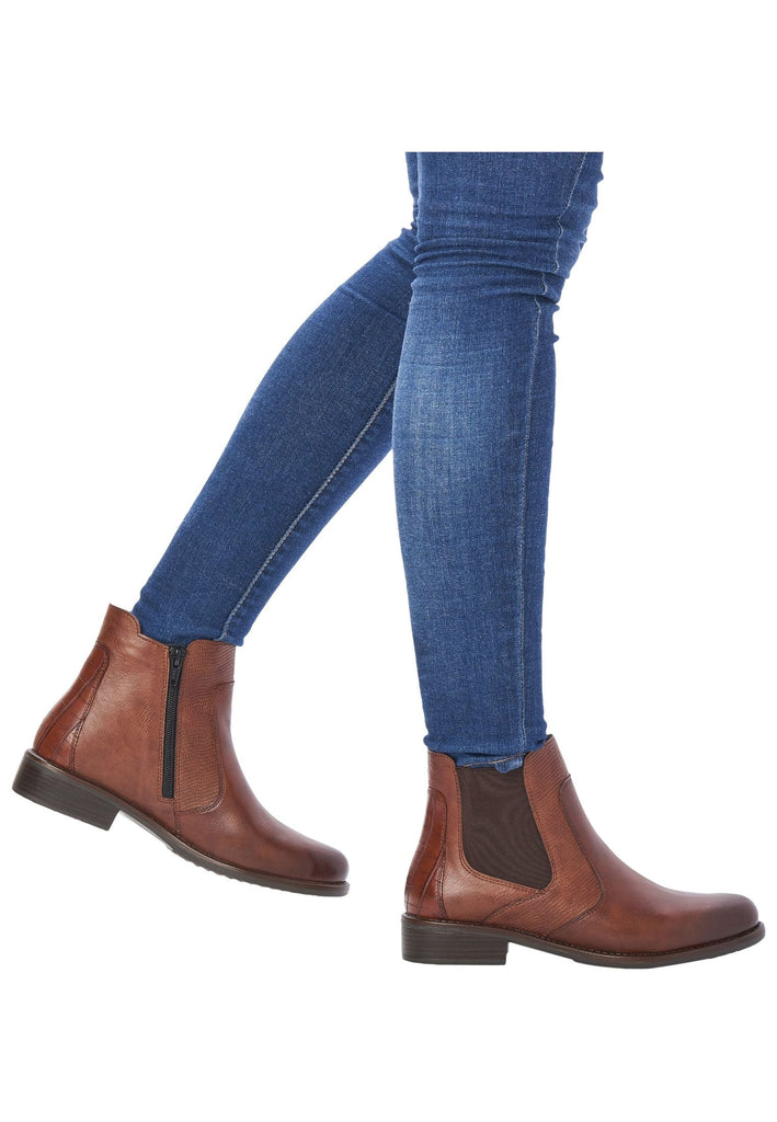 Remonte Stiefelette Leder/Textil Chestnut