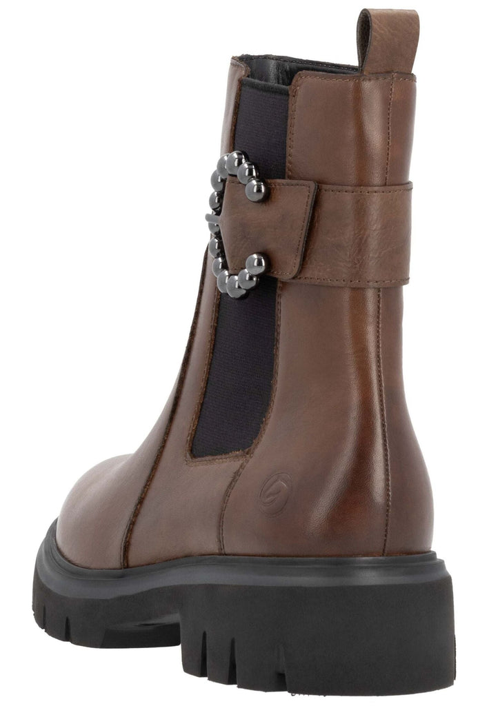 Remonte Stiefelette Leder/Textil Chestnut Warmfutter