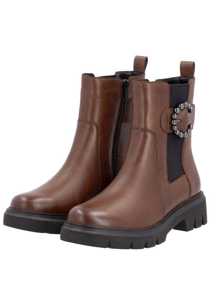 Remonte Stiefelette Leder/Textil Chestnut Warmfutter