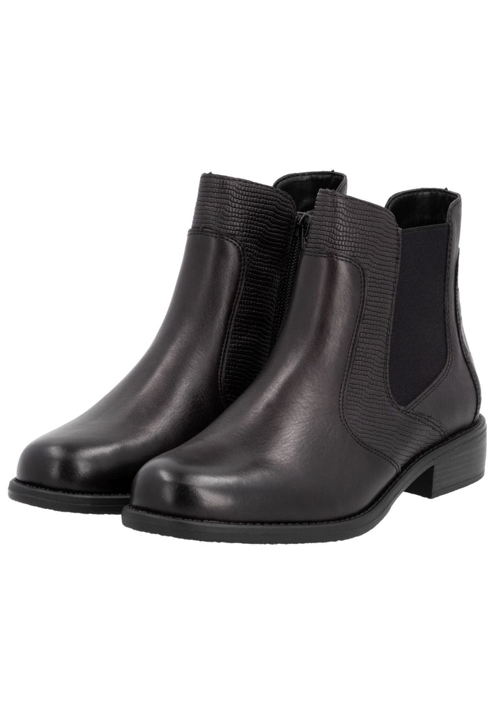 Remonte Stiefelette Leder/Textil Dunkelbraun/Schwarz