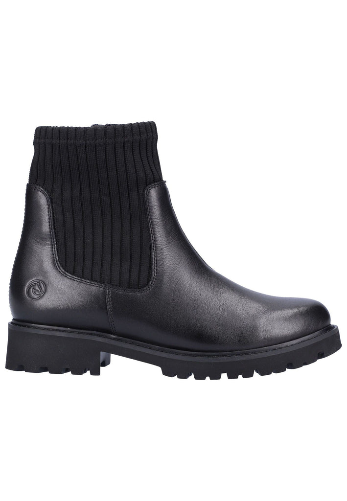 Remonte Stiefelette Leder/Textil Schwarz