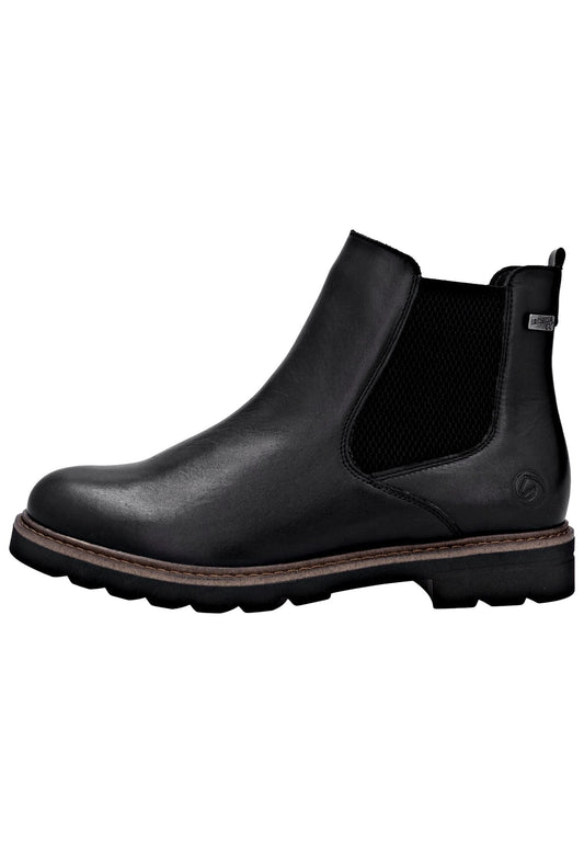 Remonte Stiefelette Leder/Textil Schwarz/Schwarz Warmfutter