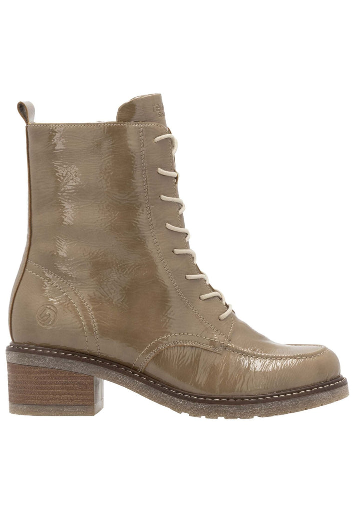 Remonte Stiefelette Lederimitat Braun Lack