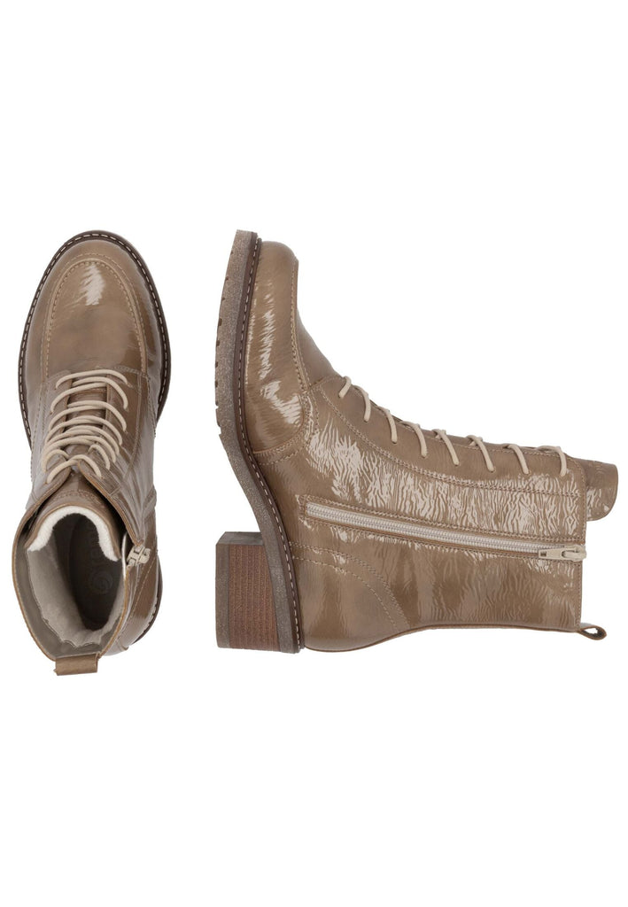 Remonte Stiefelette Lederimitat Braun Lack