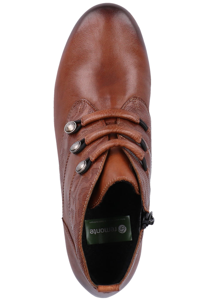 Remonte Stiefelette Lederimitat Braun Warmfutter