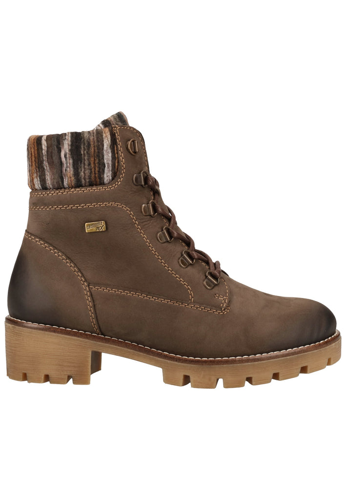 Remonte Stiefelette Lederimitat Grau/Braun Warmfutter