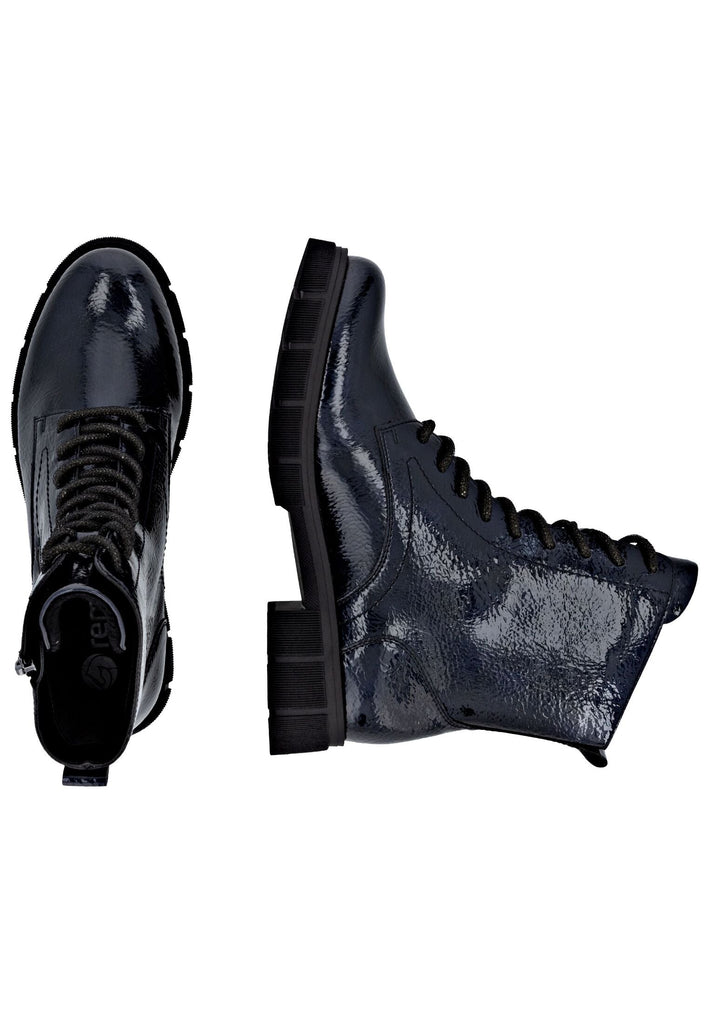 Remonte Stiefelette Lederimitat Nachtblau Warmfutter