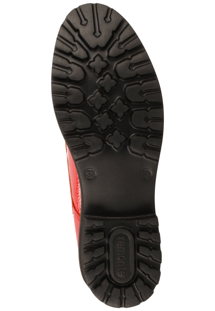 Remonte Stiefelette Lederimitat Rot Warmfutter