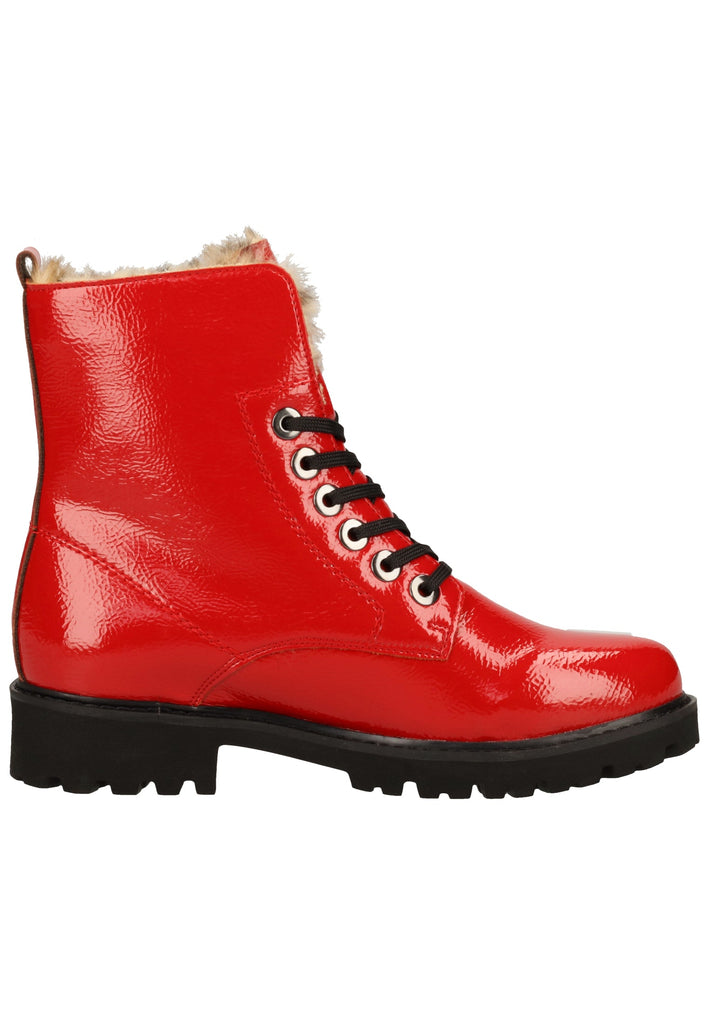 Remonte Stiefelette Lederimitat Rot Warmfutter