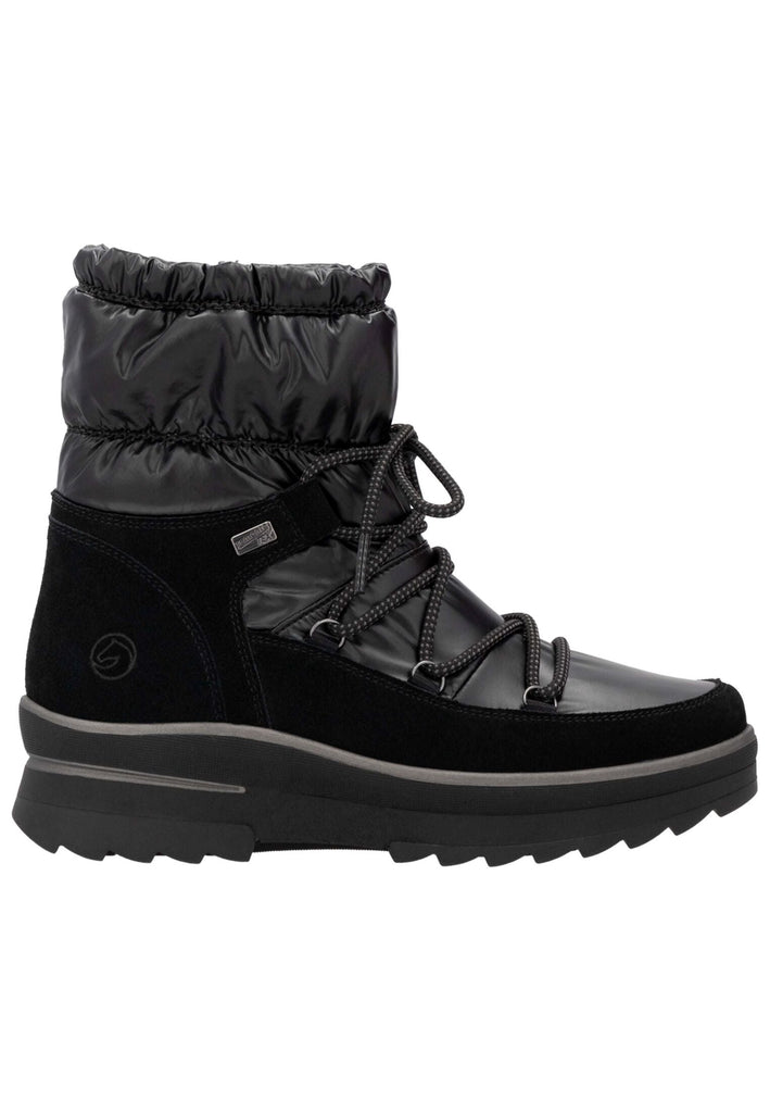 Remonte Stiefelette Lederimitat Schwarz Warmfutter