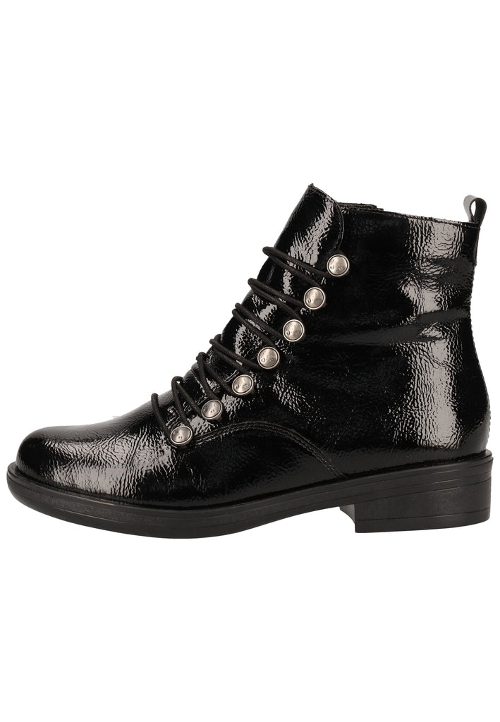 Remonte Stiefelette Lederimitat Schwarz Warmfutter