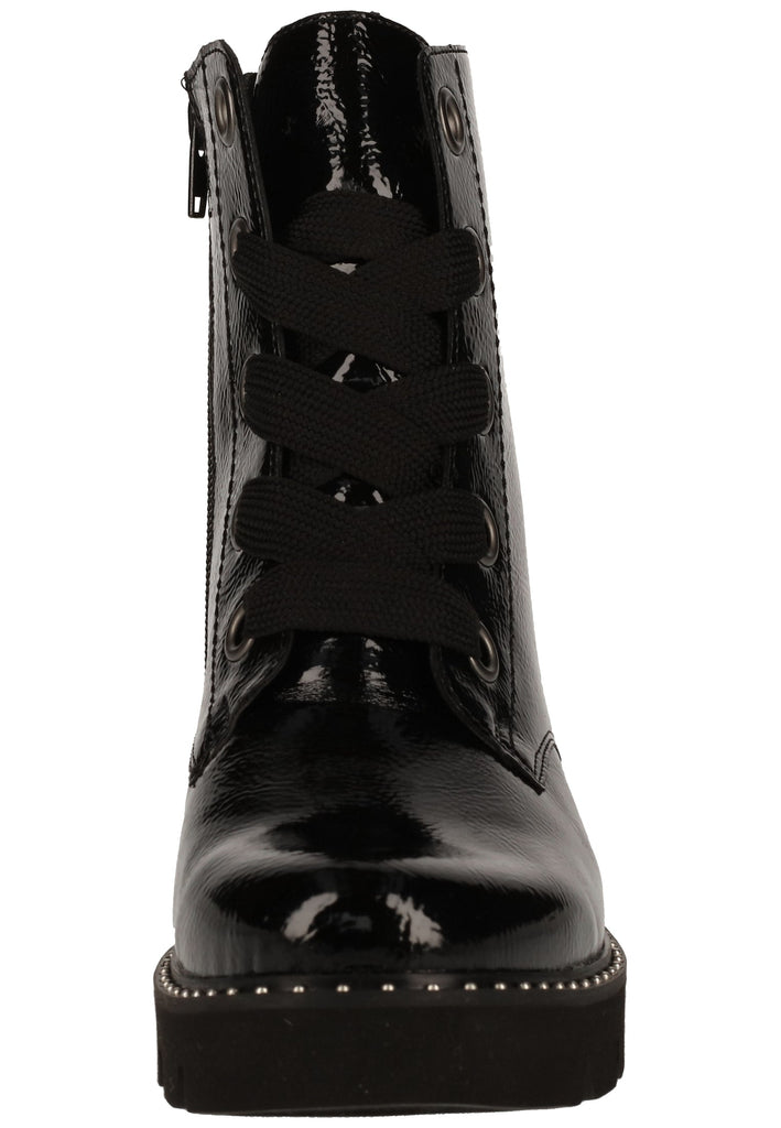 Remonte Stiefelette Lederimitat Schwarz Warmfutter