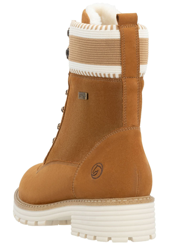 Remonte Stiefelette Veloursleder Braun/Beige