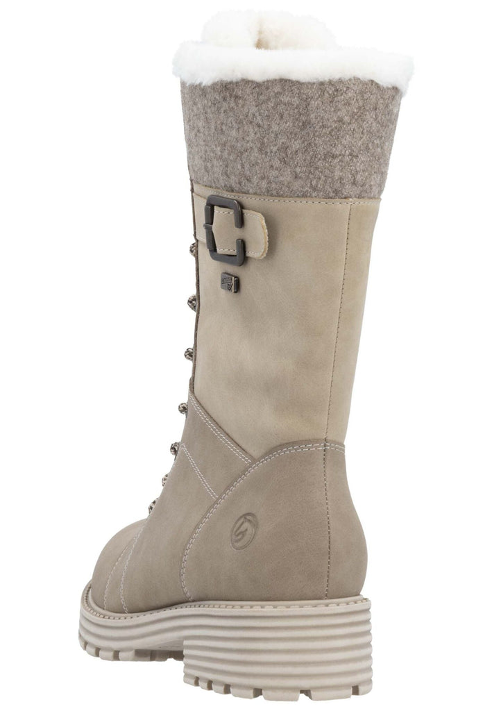 Remonte Stiefelette Veloursleder Camel Warmfutter