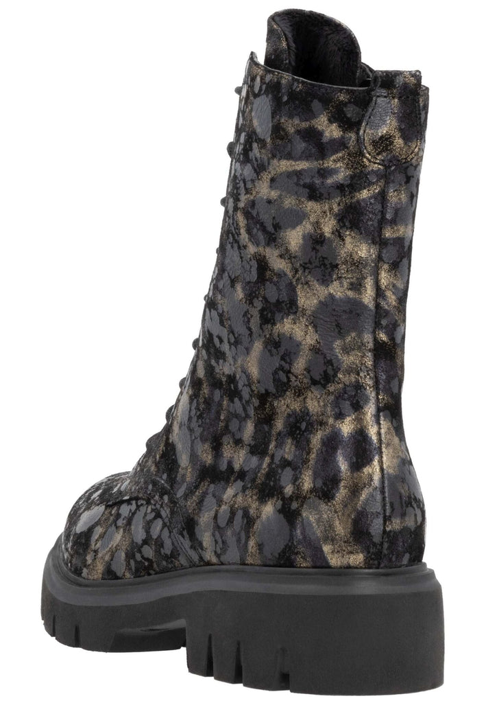 Remonte Stiefelette Veloursleder Leopard Warmfutter