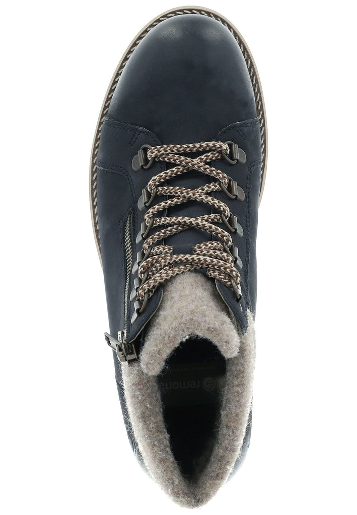 Remonte Stiefelette Veloursleder Pazifik