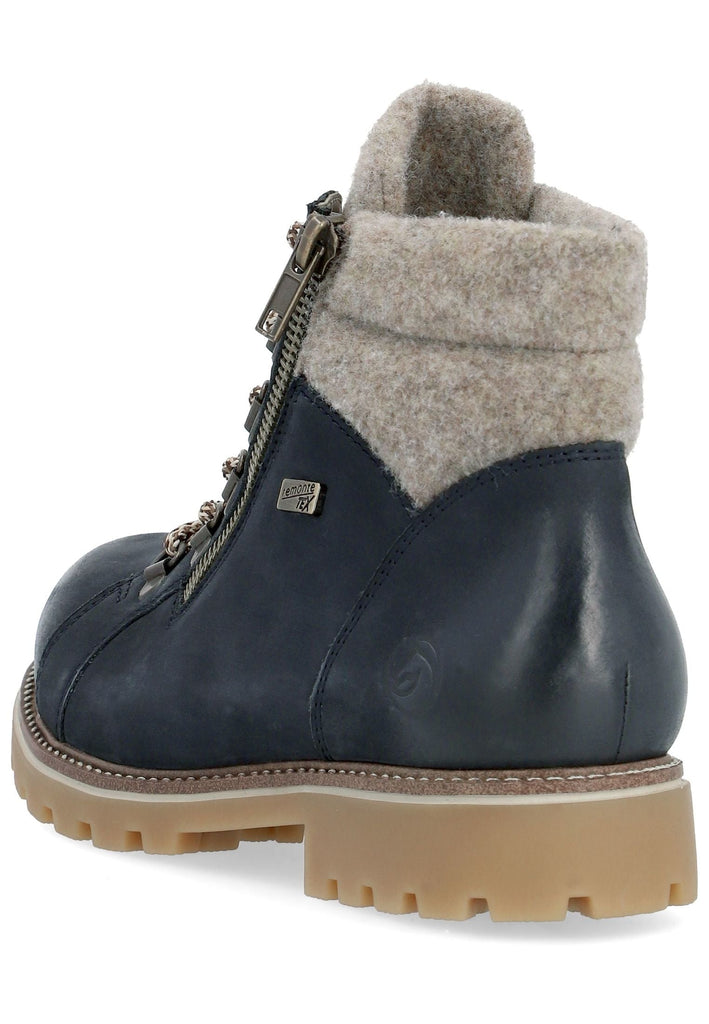 Remonte Stiefelette Veloursleder Pazifik