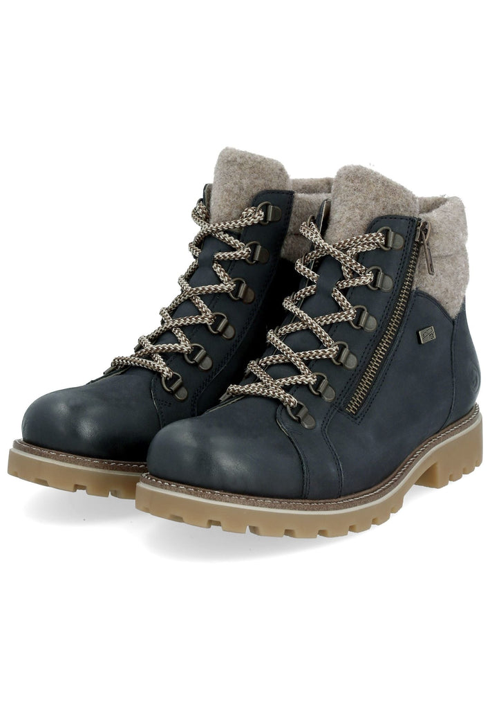 Remonte Stiefelette Veloursleder Pazifik