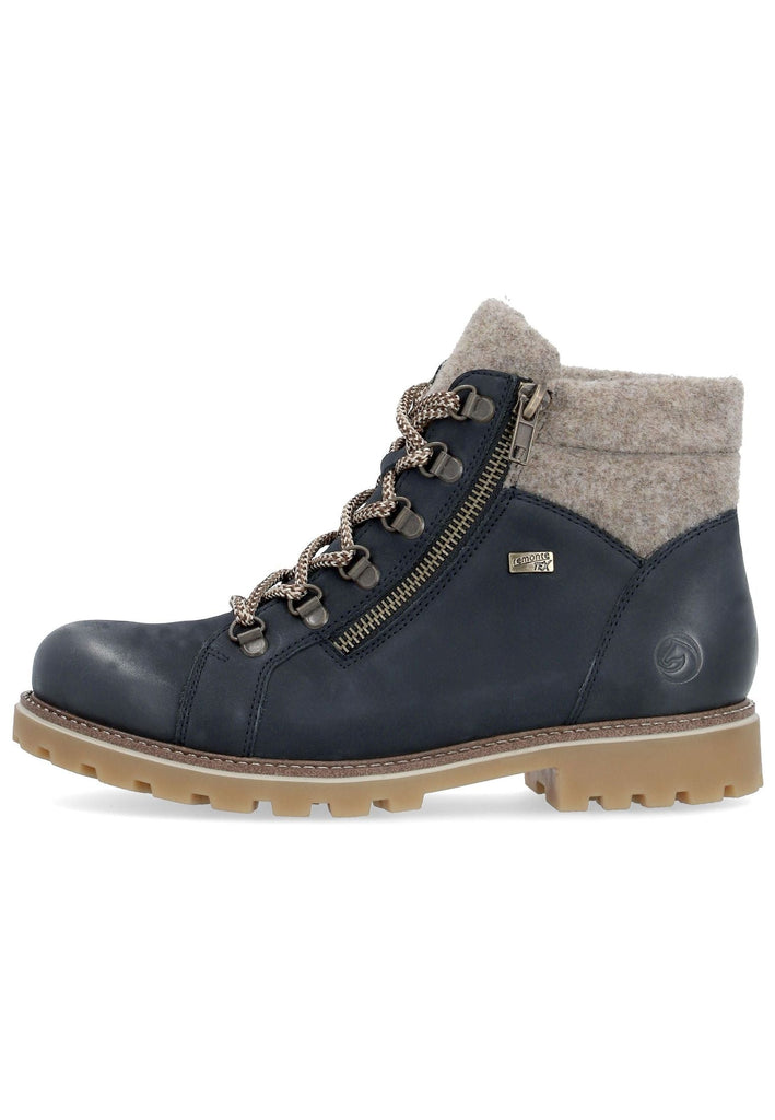 Remonte Stiefelette Veloursleder Pazifik