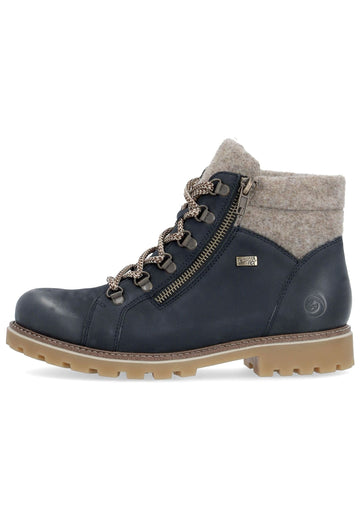 Remonte Stiefelette Veloursleder Pazifik