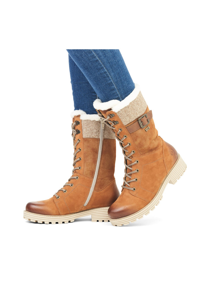 Remonte Stiefelette Veloursleder Reh Warmfutter