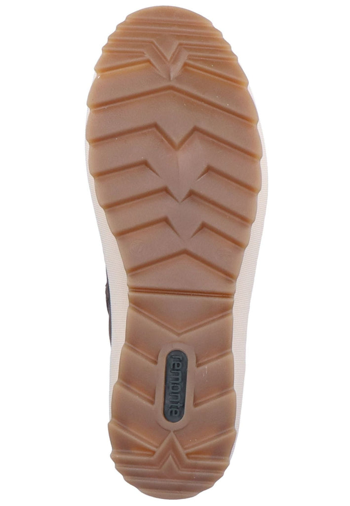 Remonte Stiefelette Veloursleder Smoke