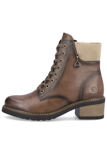 Stiefeletten Remonte Stiefelette Glattleder Chestnut