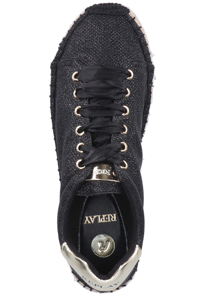 Replay Halbschuhe Textil Schwarz