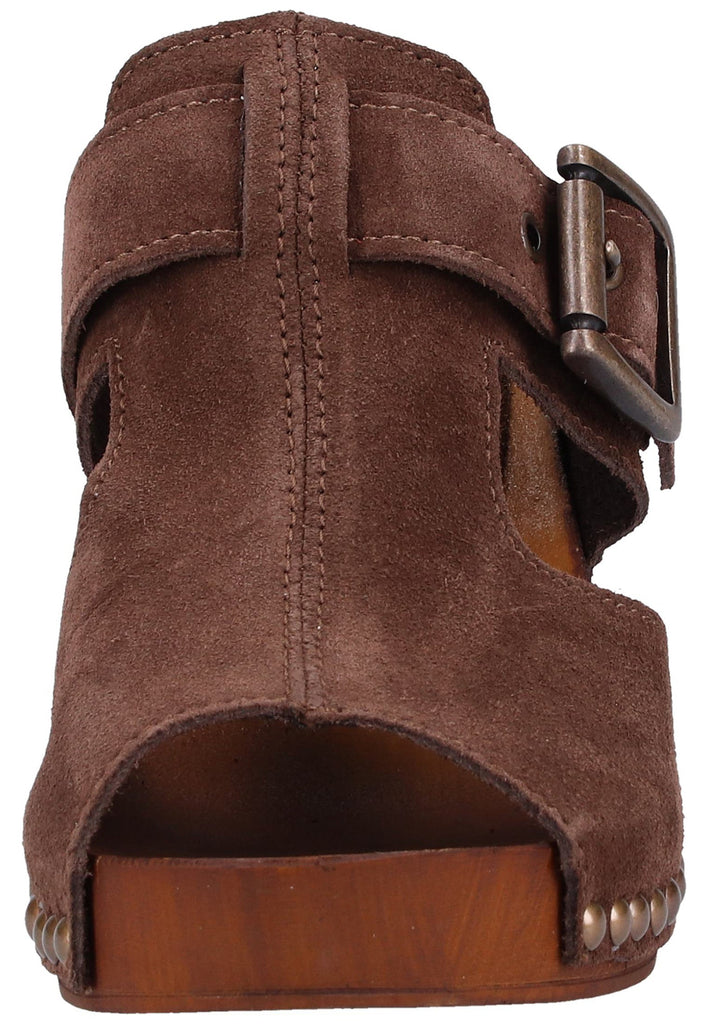 Replay Pantoletten Leder Dunkelbraun