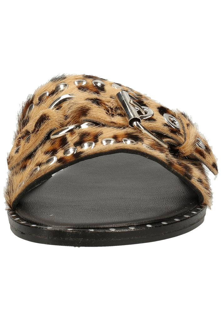 Replay Pantoletten Leder Leopard