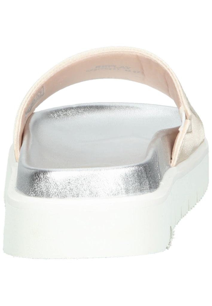 Replay Pantoletten Lederimitat/Textil Nude