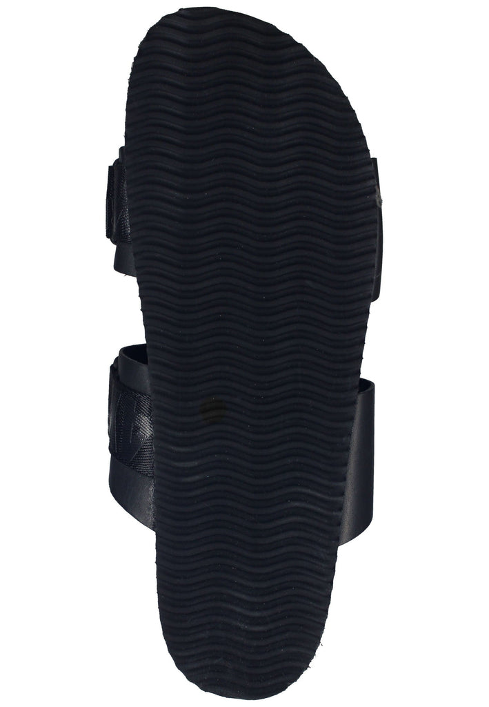 Replay Pantoletten Lederimitat/Textil Schwarz