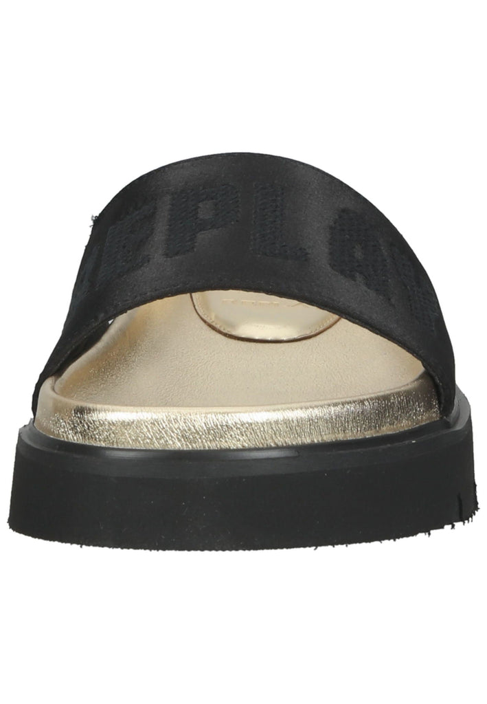 Replay Pantoletten Lederimitat/Textil Schwarz