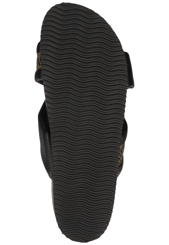 Replay Pantoletten Lederimitat/Textil Schwarz