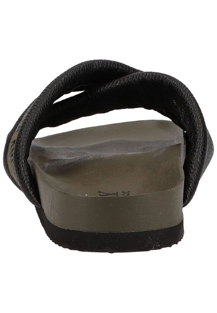 Replay Pantoletten Lederimitat/Textil Schwarz