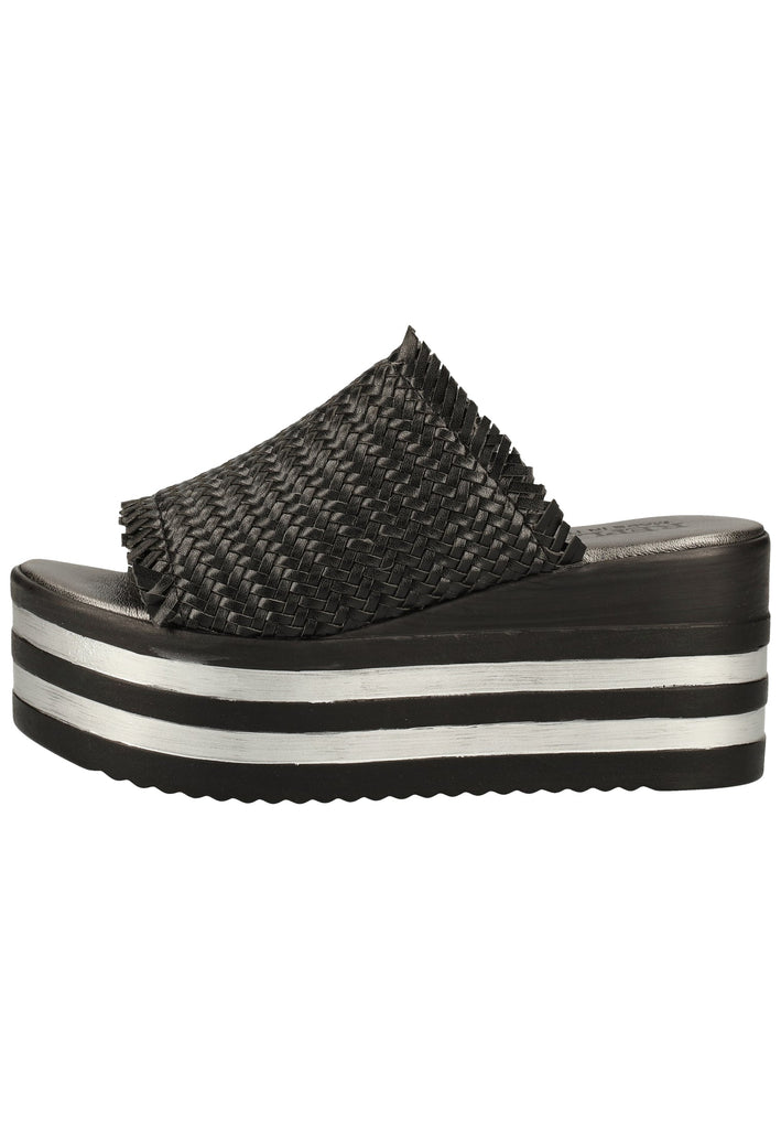 Replay Pantoletten Lederimitat/Textil Schwarz