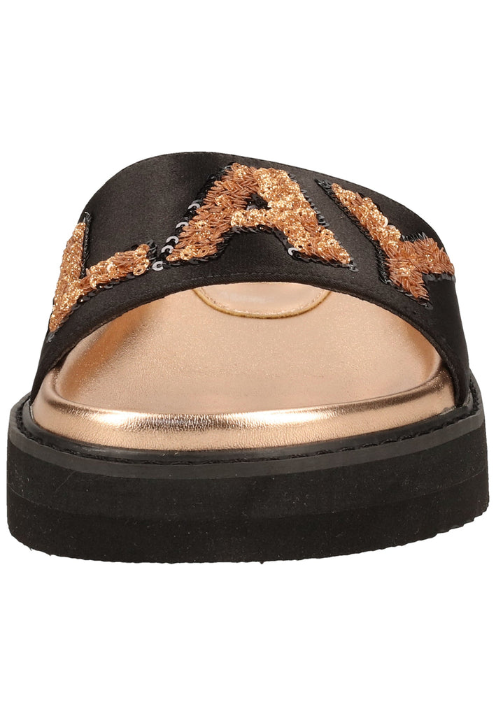 Replay Pantoletten Textil Schwarz