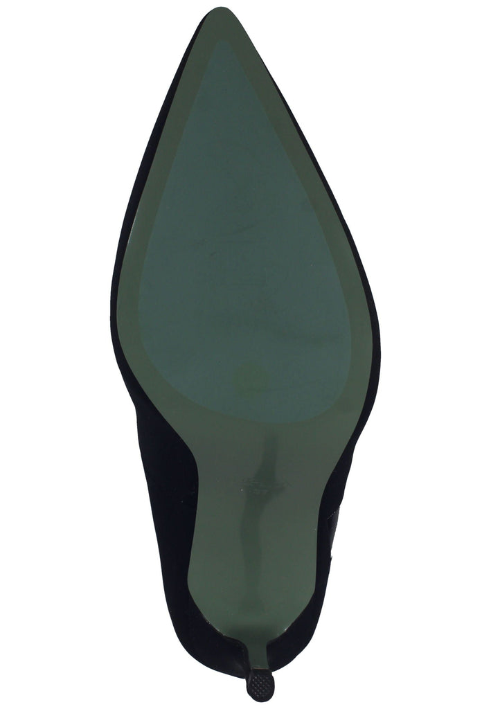 Replay Pumps Lederimitat Schwarz