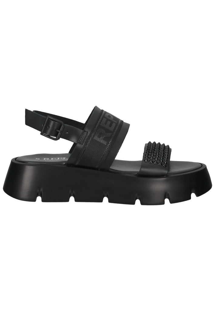 Replay Sandalen Leder Schwarz