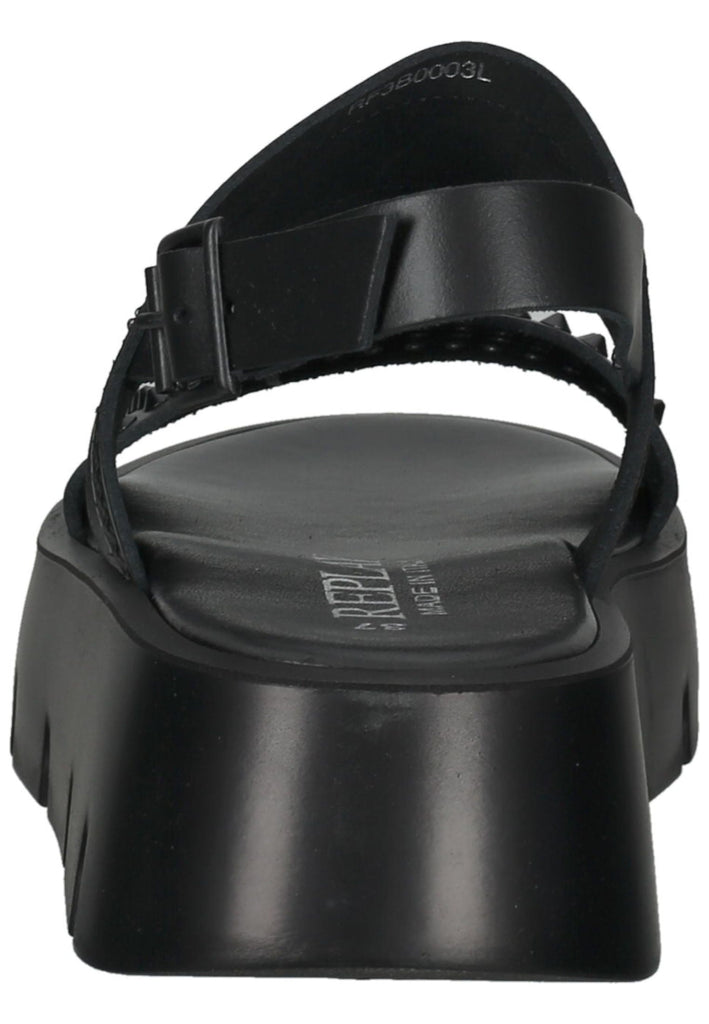 Replay Sandalen Leder Schwarz