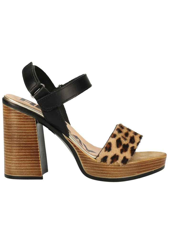 Replay Sandalen Leder/Textil Leopard