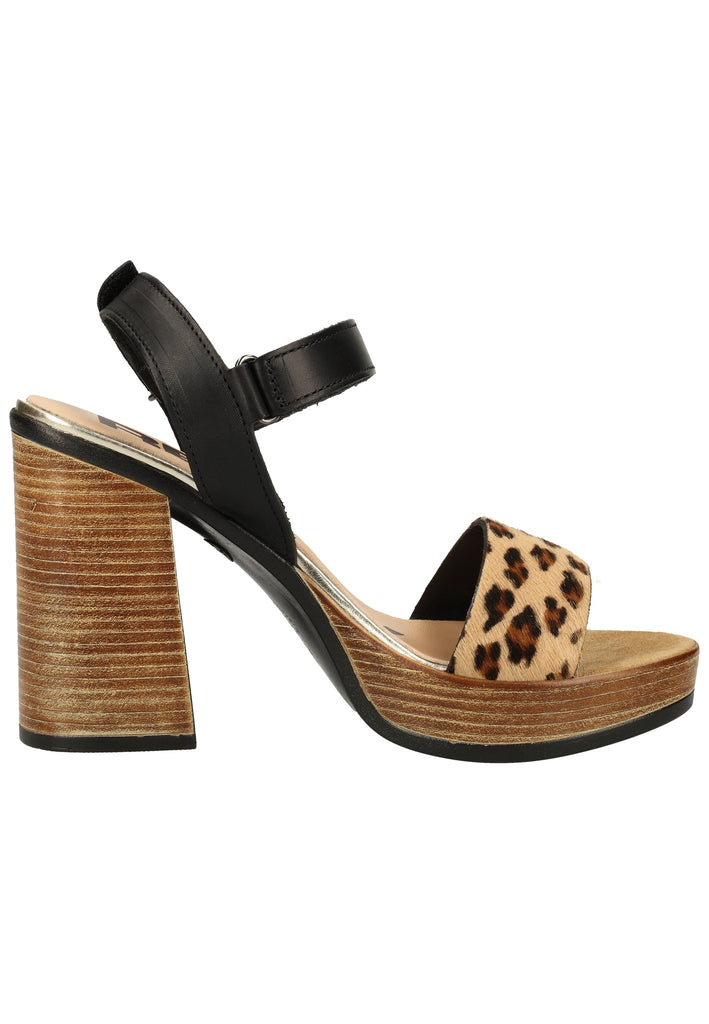 Replay Sandalen Leder/Textil Leopard