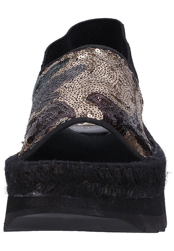 Replay Sandalen Lederimitat Schwarz/Oliv