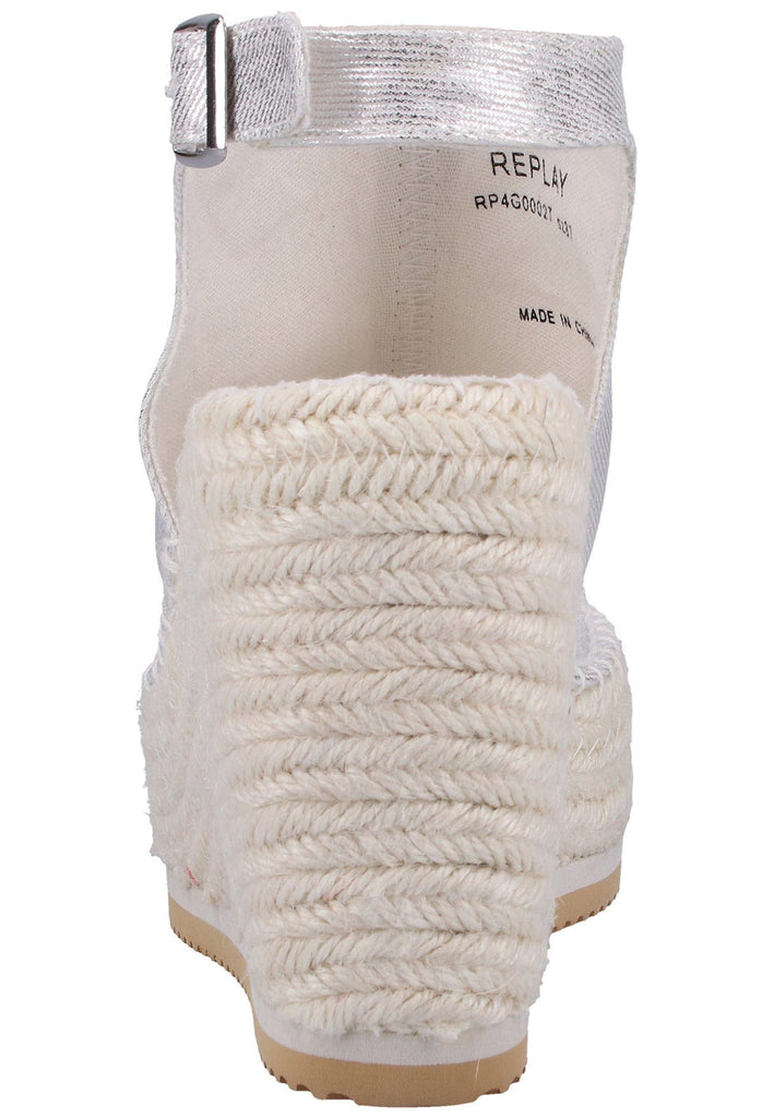 Replay Sandalen Textil Silber