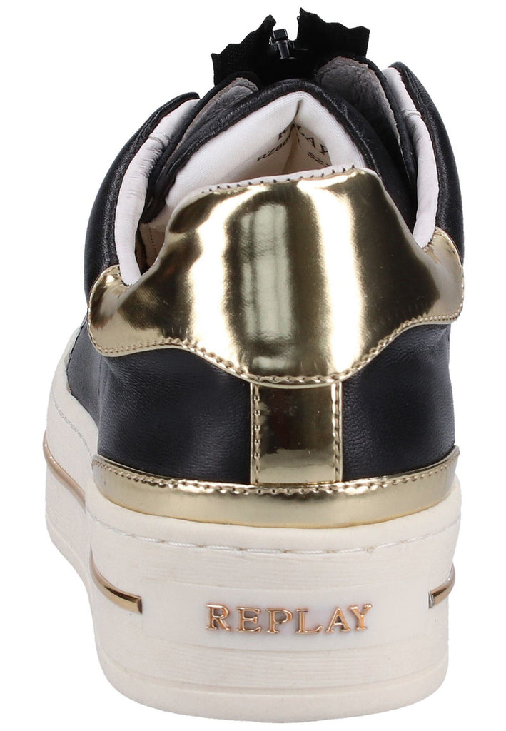 Replay Sneaker Leder Schwarz