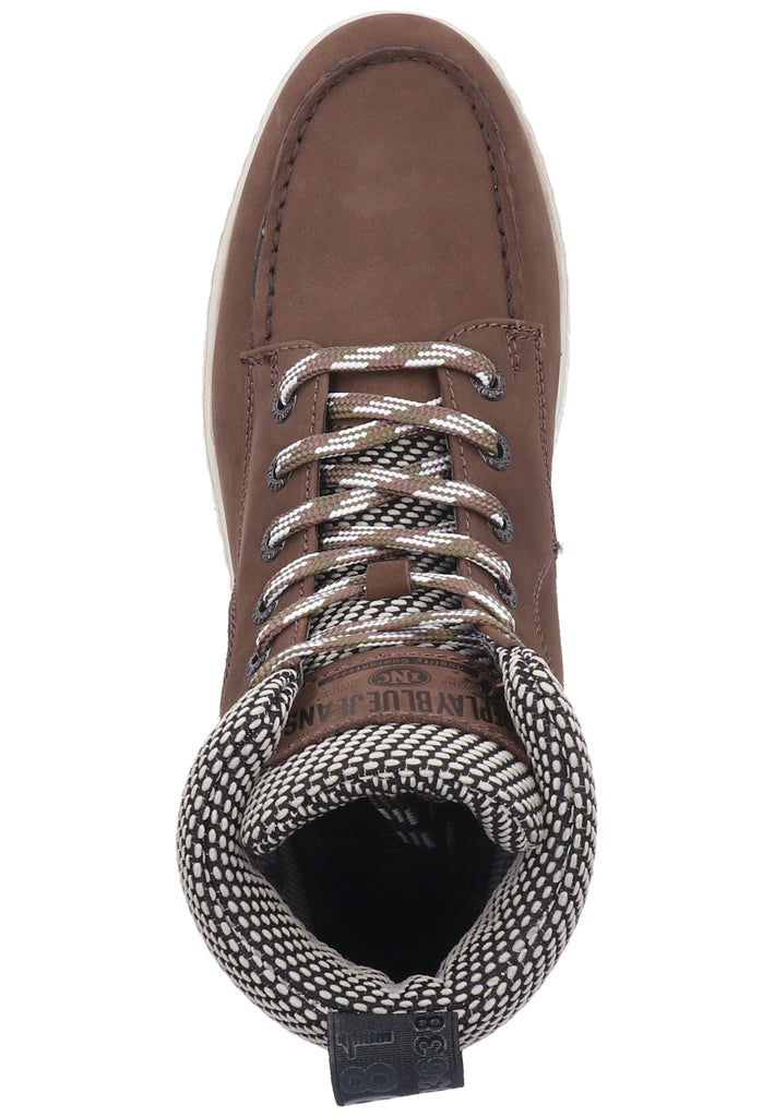 Replay Sneaker Leder/Textil Dunkelbraun