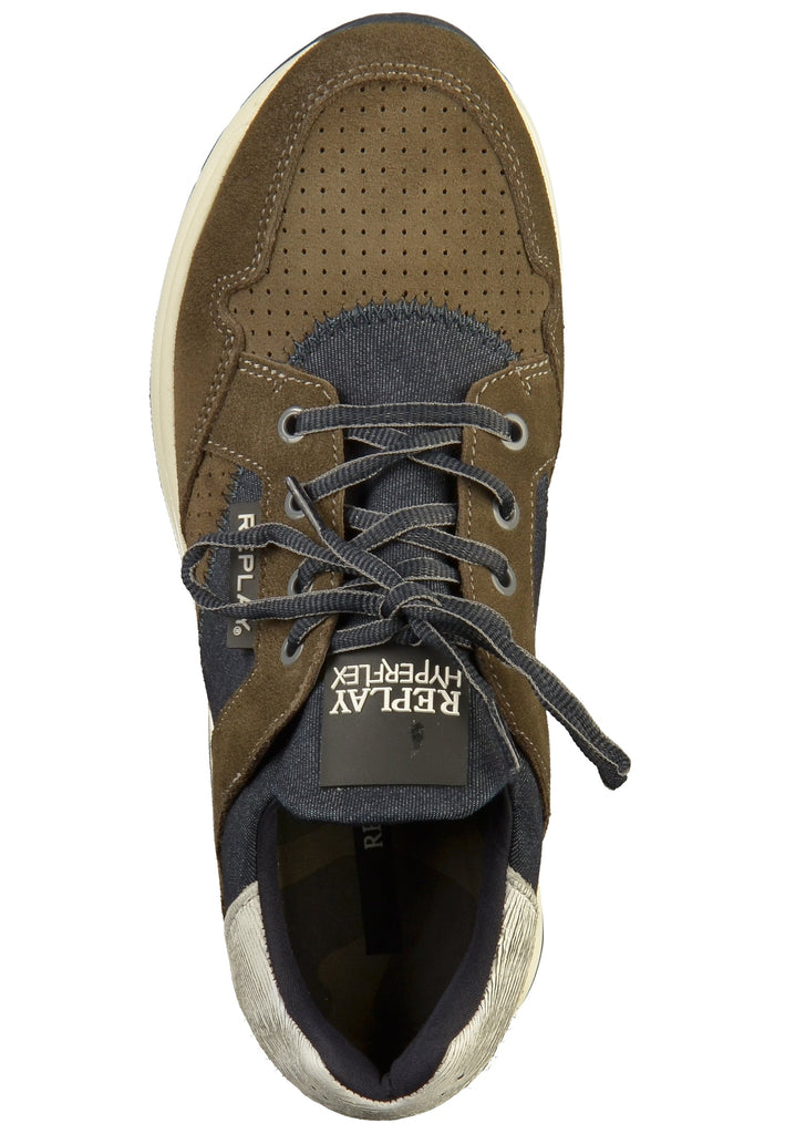 Replay Sneaker Leder/Textil Grau/Weiß