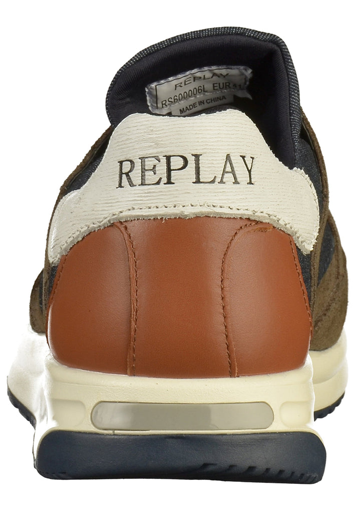 Replay Sneaker Leder/Textil Grau/Weiß