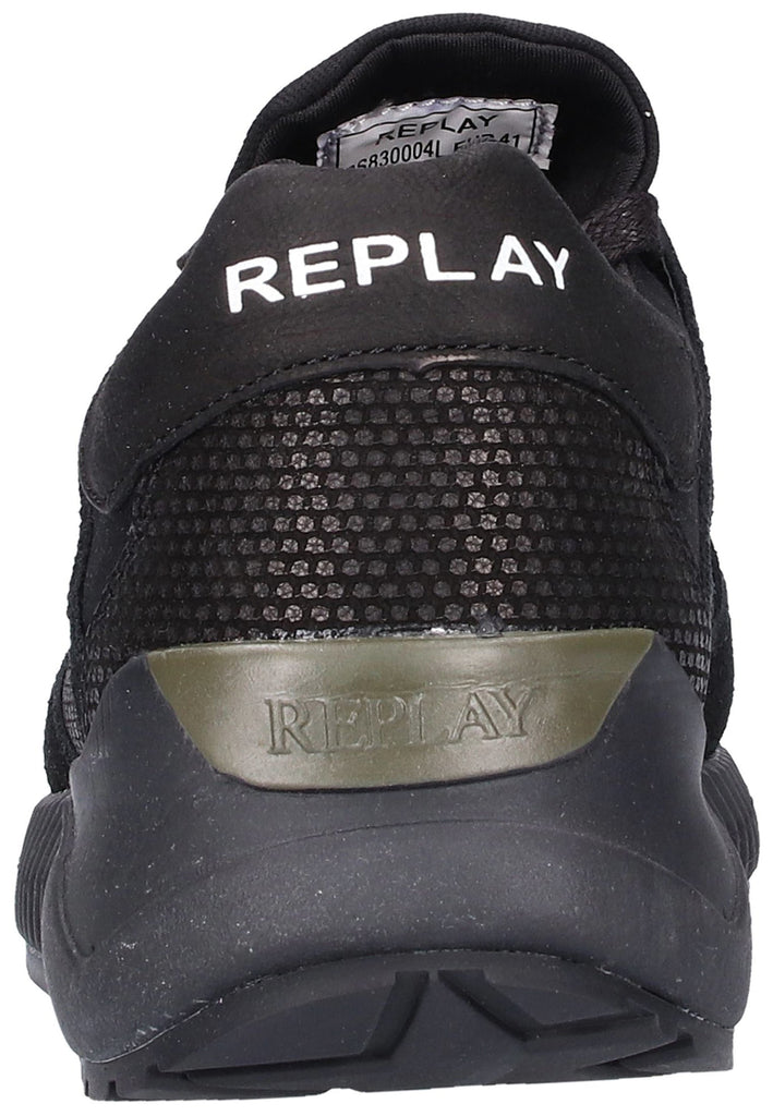 Replay Sneaker Leder/Textil Schwarz
