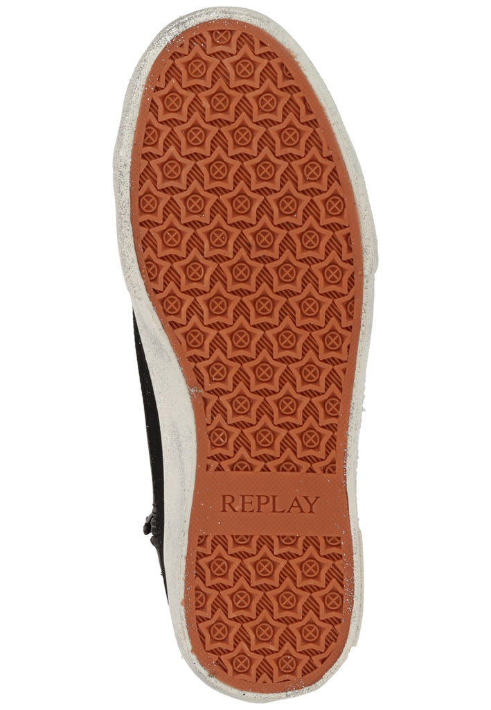 Replay Sneaker Leder/Textil Schwarz